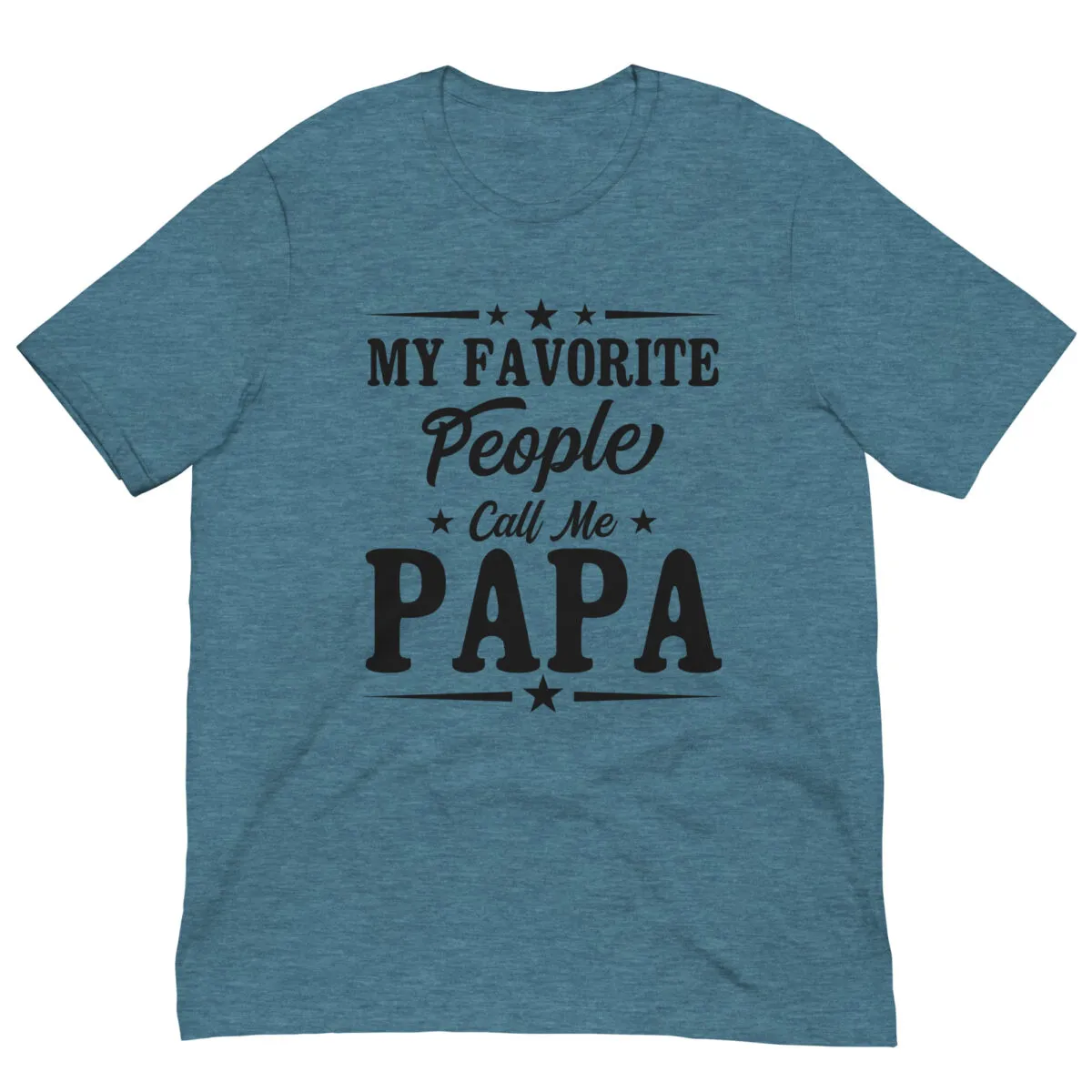 Blue T-shirt with 'Call Me Papa' message