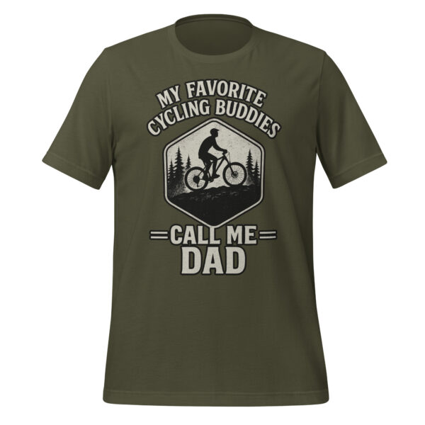 Cycling dad themed green t-shirt design