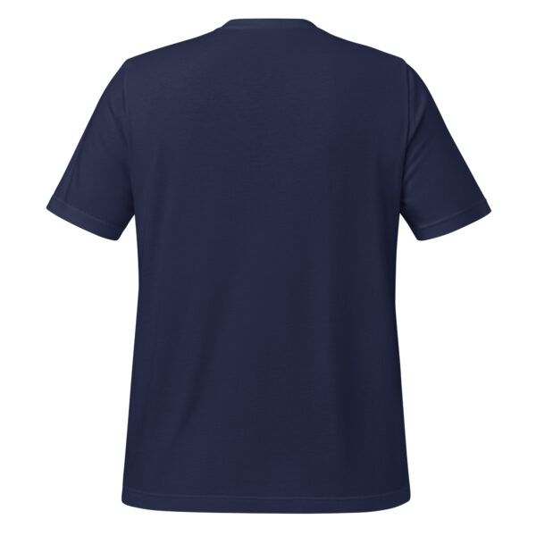 Navy blue t-shirt, back view