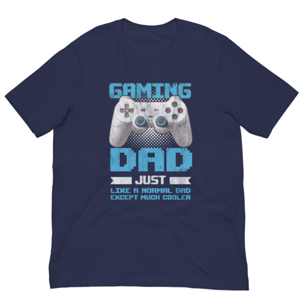 Gaming dad t-shirt with controller graphic.