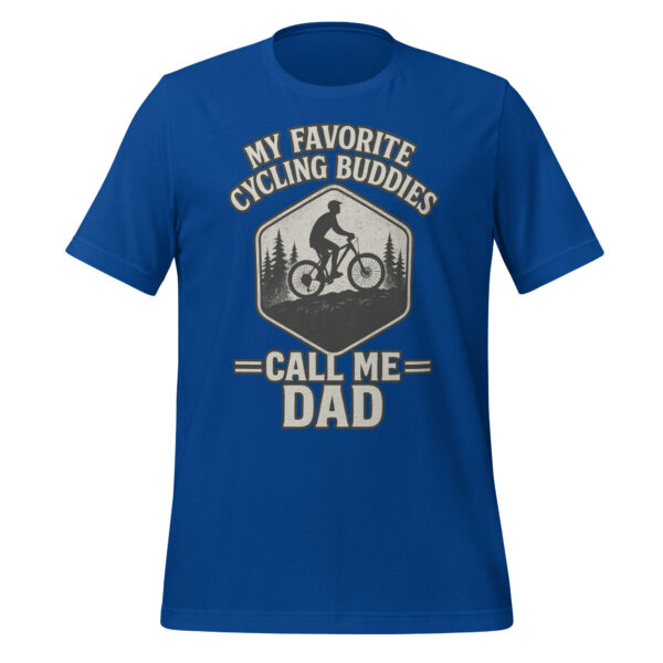 Blue shirt with cycling dad design