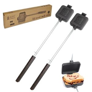 Cast Iron Campfire Pie Cookers (Set of 2)