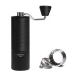 TIMEMORE Chestnut C2S Manual Coffee Grinder Stainless Steel S2C Conical Burr Coffee Grinder, Capacity 25g Hand Coffee Bean Grinder, Double Bearing Positioning, Black