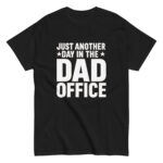 Black t-shirt with 'Dad Office' slogan
