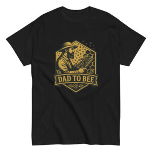 Dad To Bee t-shirt with beekeeper graphic