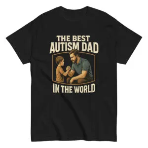 Shirt with 'Best Autism Dad' design
