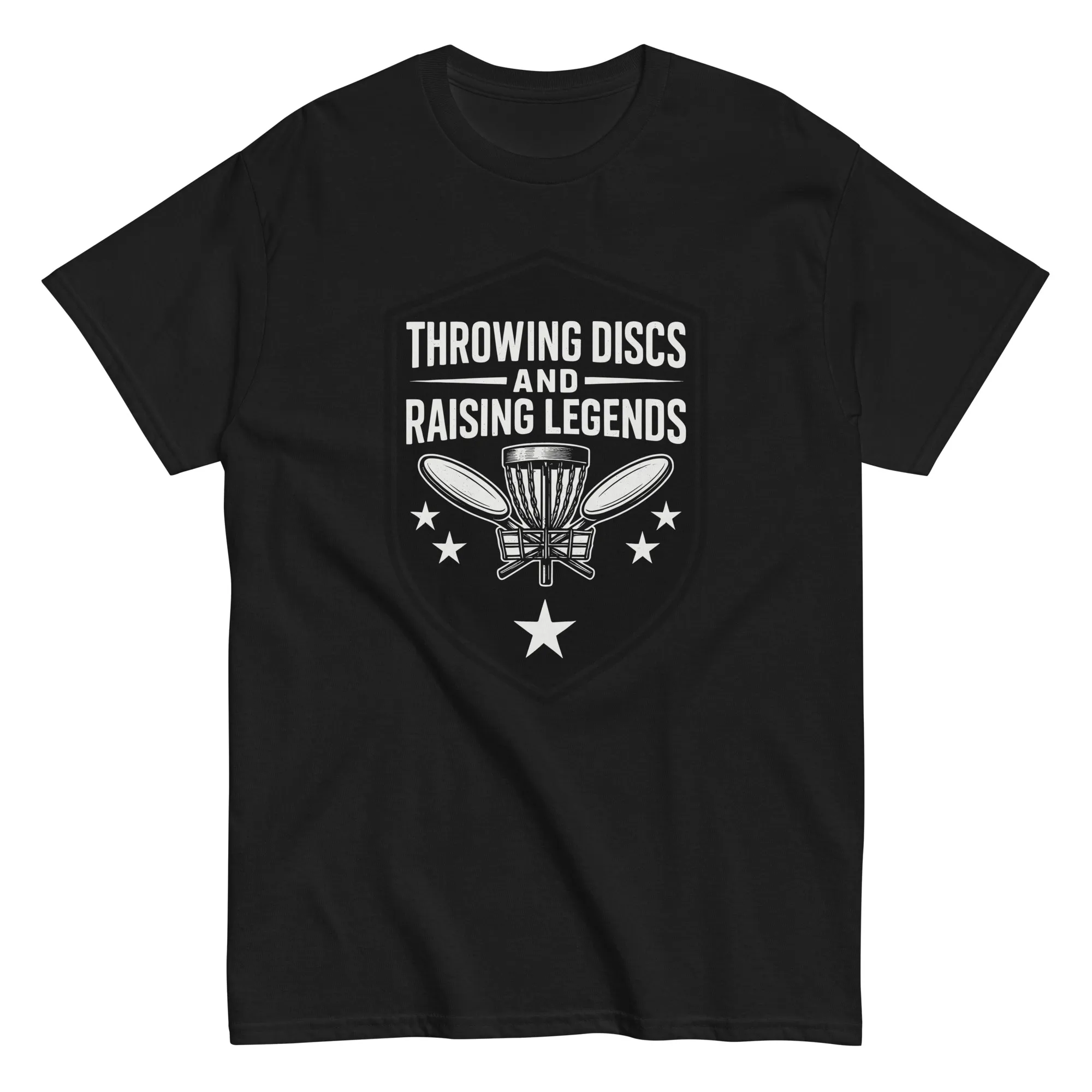 unisex-classic-tee-black-front-68ce47fa231ea.jpg Black t-shirt with disc golf design and text