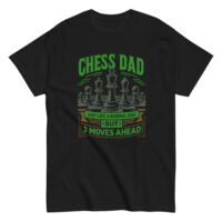 Chess dad shirt with chess pieces graphic