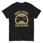 Black T-shirt with game controller design.