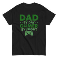 Dad by day gamer by night t-shirt