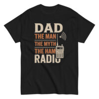 Dad-themed shirt with ham radio design.