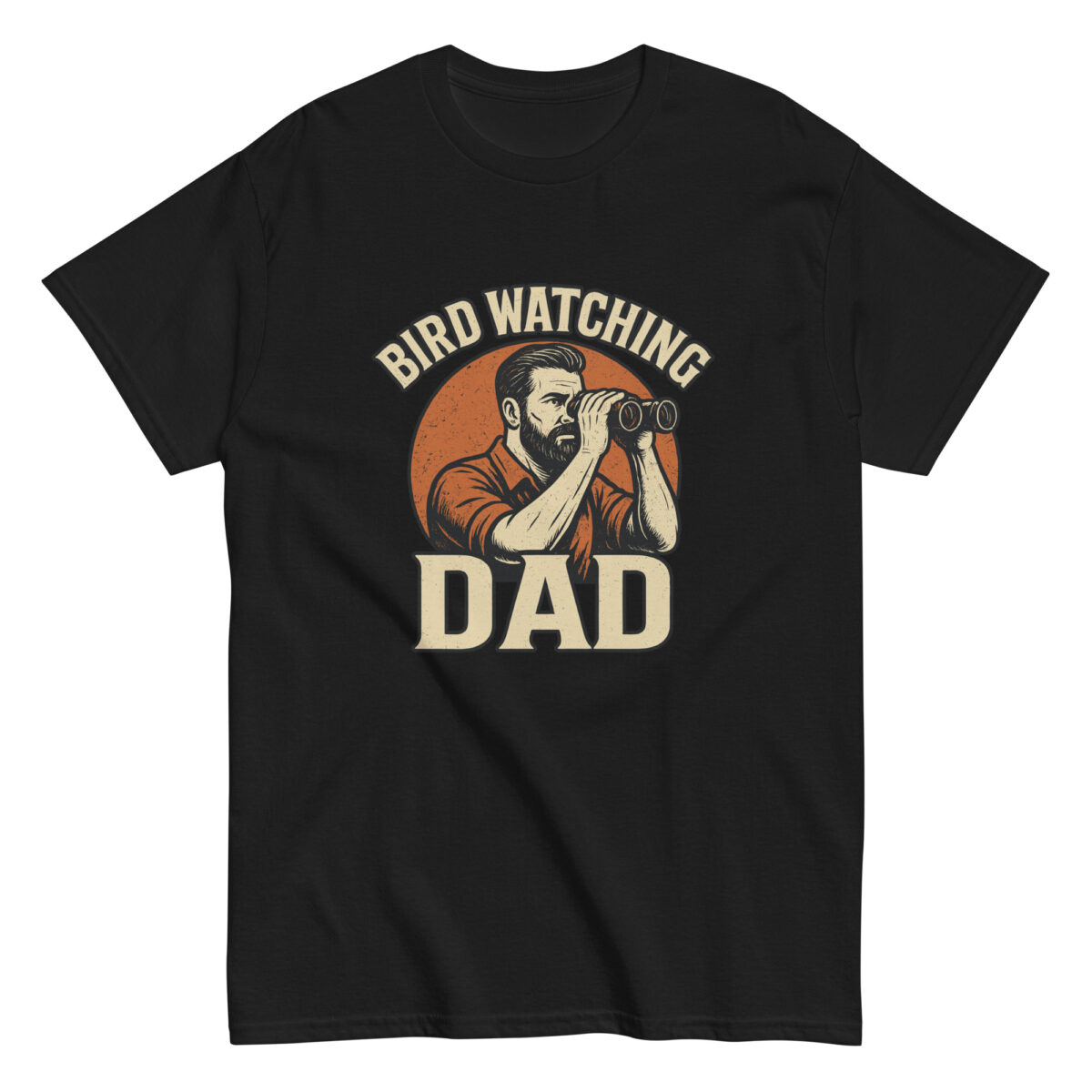 Bird watching dad t-shirt design.
