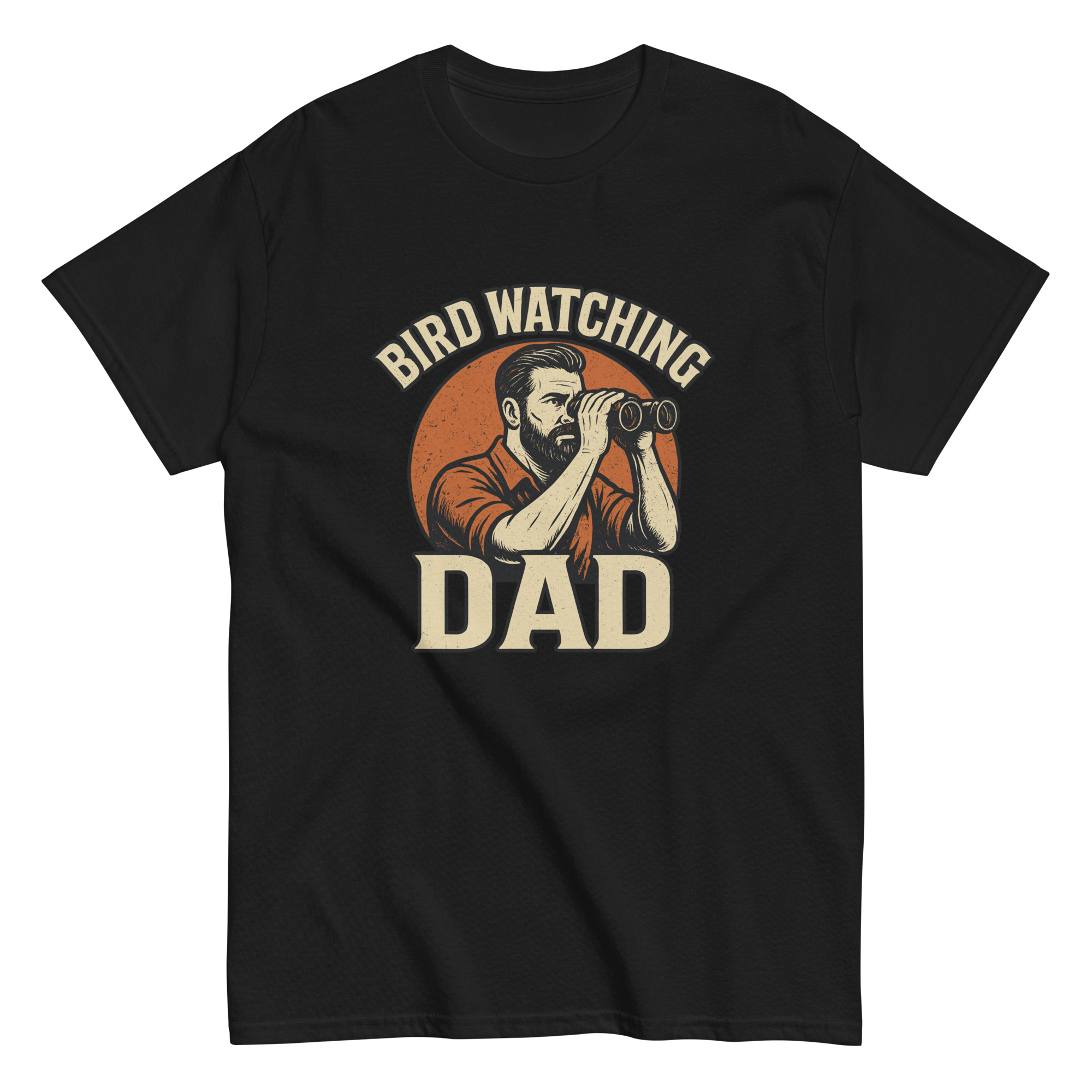 Bird watching dad t-shirt design.