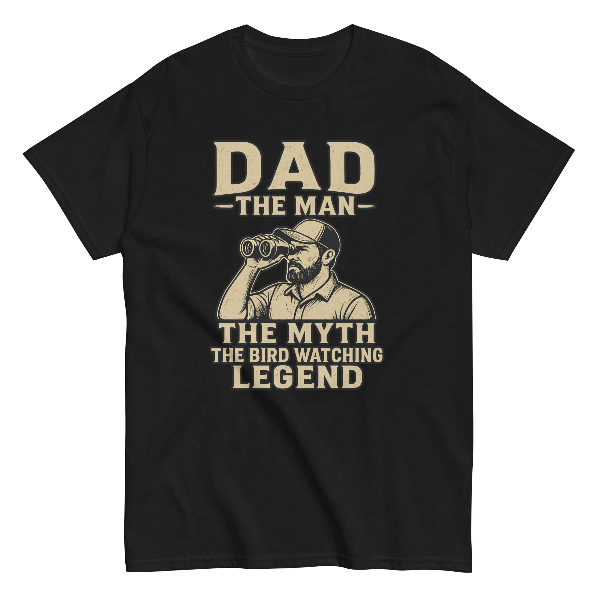 unisex-classic-tee-black-front-68d37fb6021b7.jpg Dad bird-watching legend shirt design