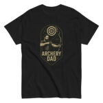 Black t-shirt with Archery Dad design.