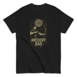 Black t-shirt with Archery Dad design.