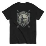 Black shirt with archer design for dads.