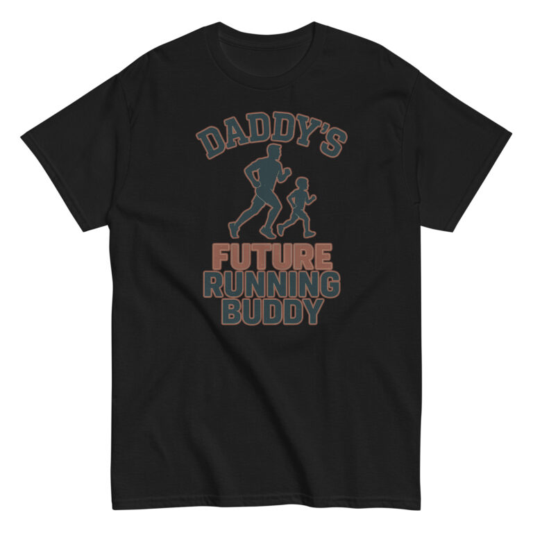 Dad's future running buddy t-shirt design.