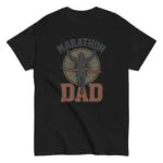Black t-shirt with Marathon Dad design