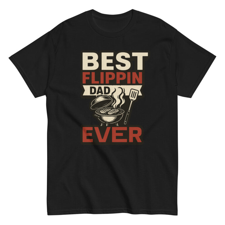 Best Flippin Dad BBQ T-shirt design.