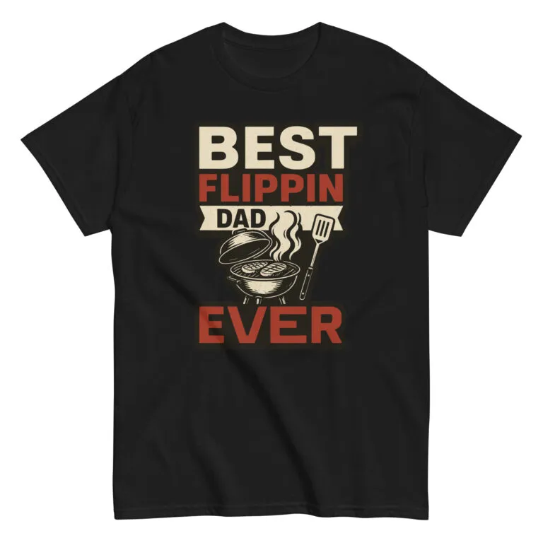 Best Flippin Dad BBQ T-shirt design.