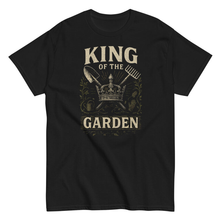 T-shirt with 'King of the Garden' design