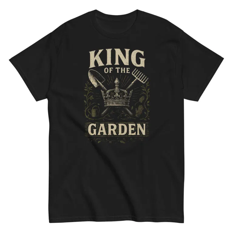 T-shirt with 'King of the Garden' design