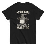 Pasta Papa Noodle Maestro T-shirt with pot graphic.