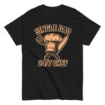 Single dad chef t-shirt with utensils graphic