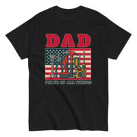 Dad t-shirt with tools and American flag