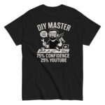 DIY Master t-shirt with tools illustration.