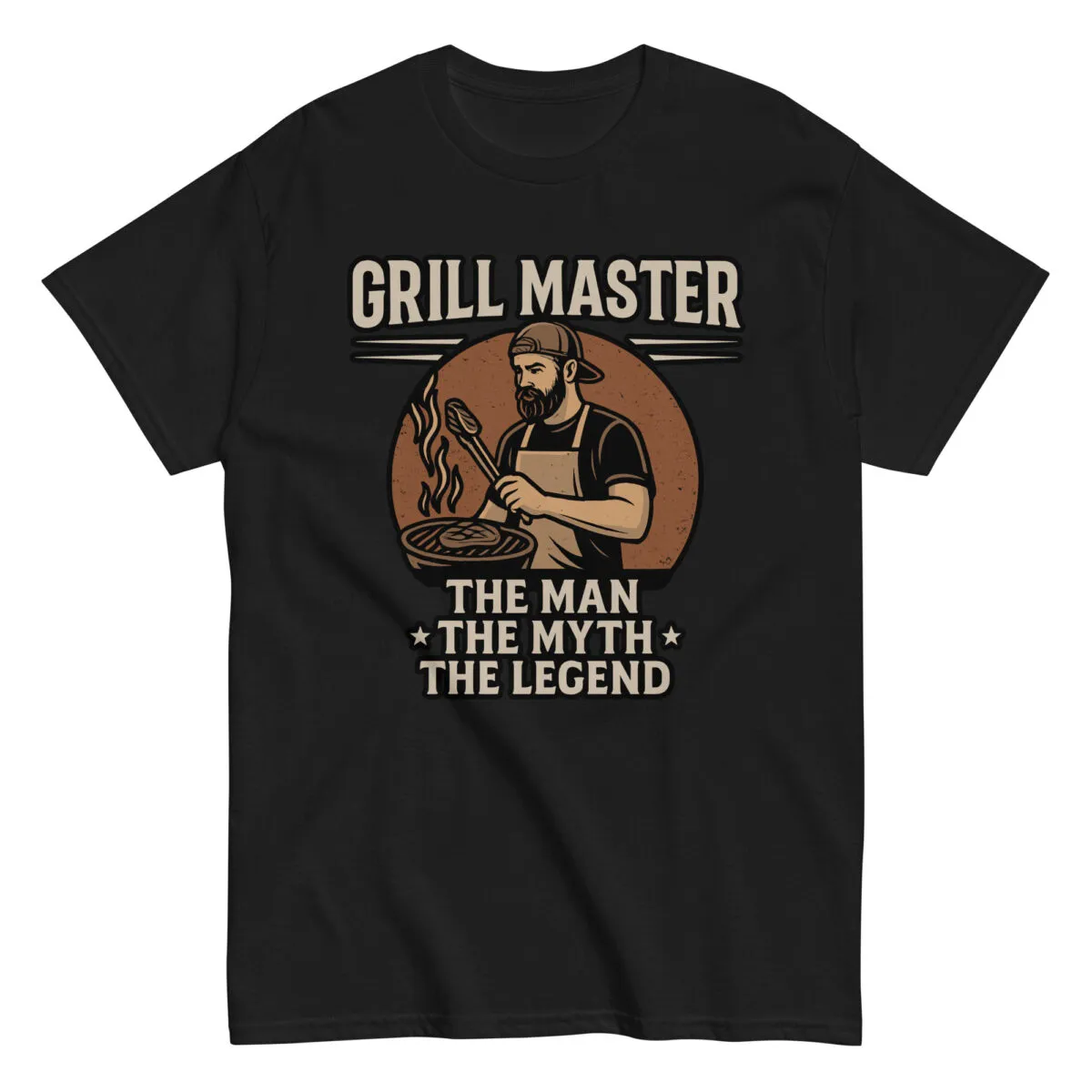 Grill Master T-shirt: The Man Myth Legend design