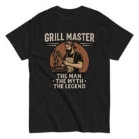 Grill Master T-shirt: The Man Myth Legend design