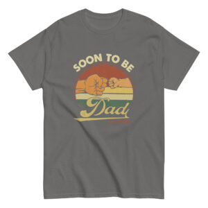 Soon to be dad t-shirt, fist bump design.