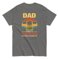 Gray shirt with text about Dad IT manager.