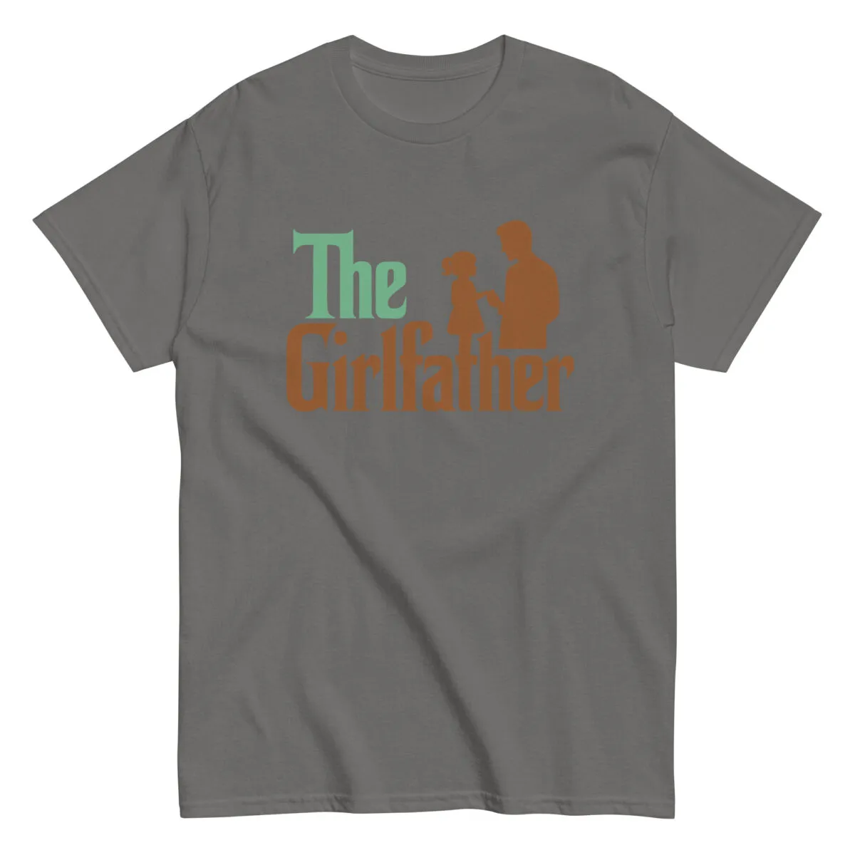 Gray t-shirt with 'The Girlfather' design