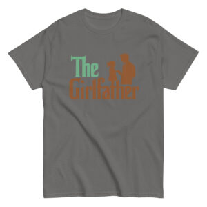 Gray t-shirt with 'The Girlfather' design