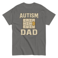Autism Dad T-shirt with puzzle design