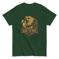 Green 'Dad to Bee' beekeeper t-shirt