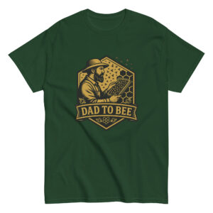 Green 'Dad to Bee' beekeeper t-shirt