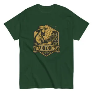 Green 'Dad to Bee' beekeeper t-shirt