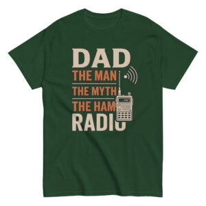 Dad, the man, myth, ham radio shirt