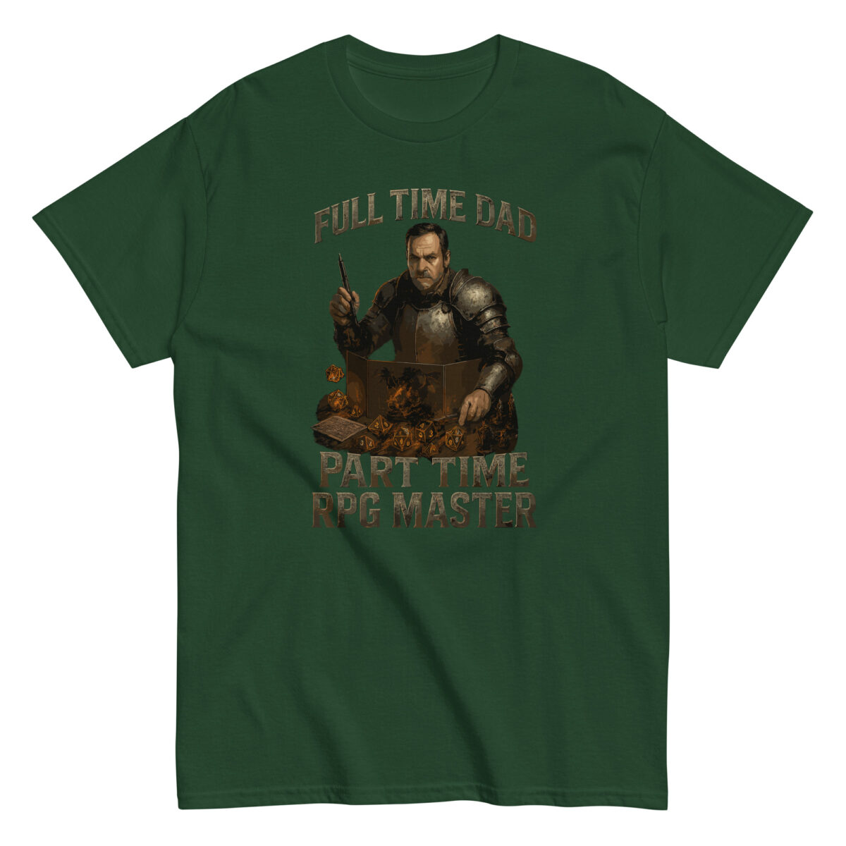 Green shirt: full time dad, part time RPG master.