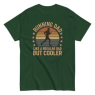 Green shirt with 'Running Dad' design.