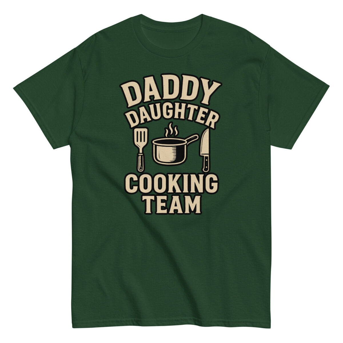 Green shirt: Daddy Daughter Cooking Team design.