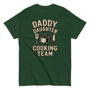 Green shirt: Daddy Daughter Cooking Team design.