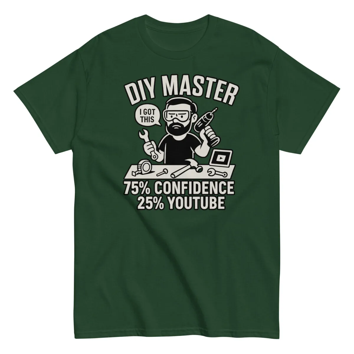 DIY Master t-shirt with tools graphic