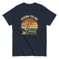 Soon-to-be dad t-shirt design, fist bump illustration.