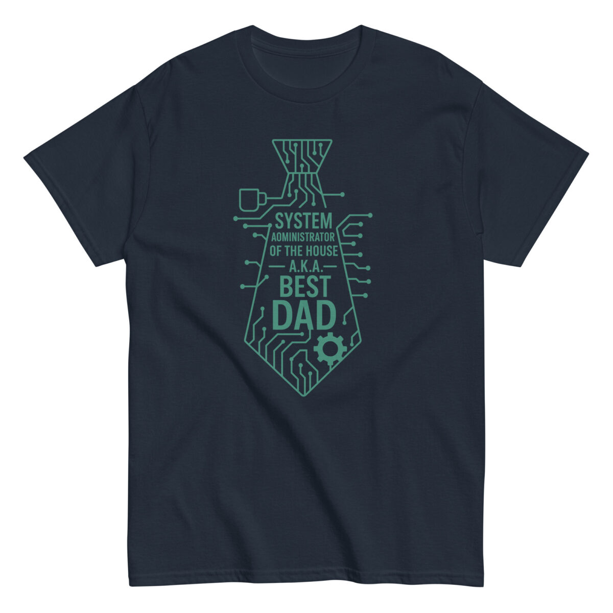 Best Dad circuit board tie T-shirt design.