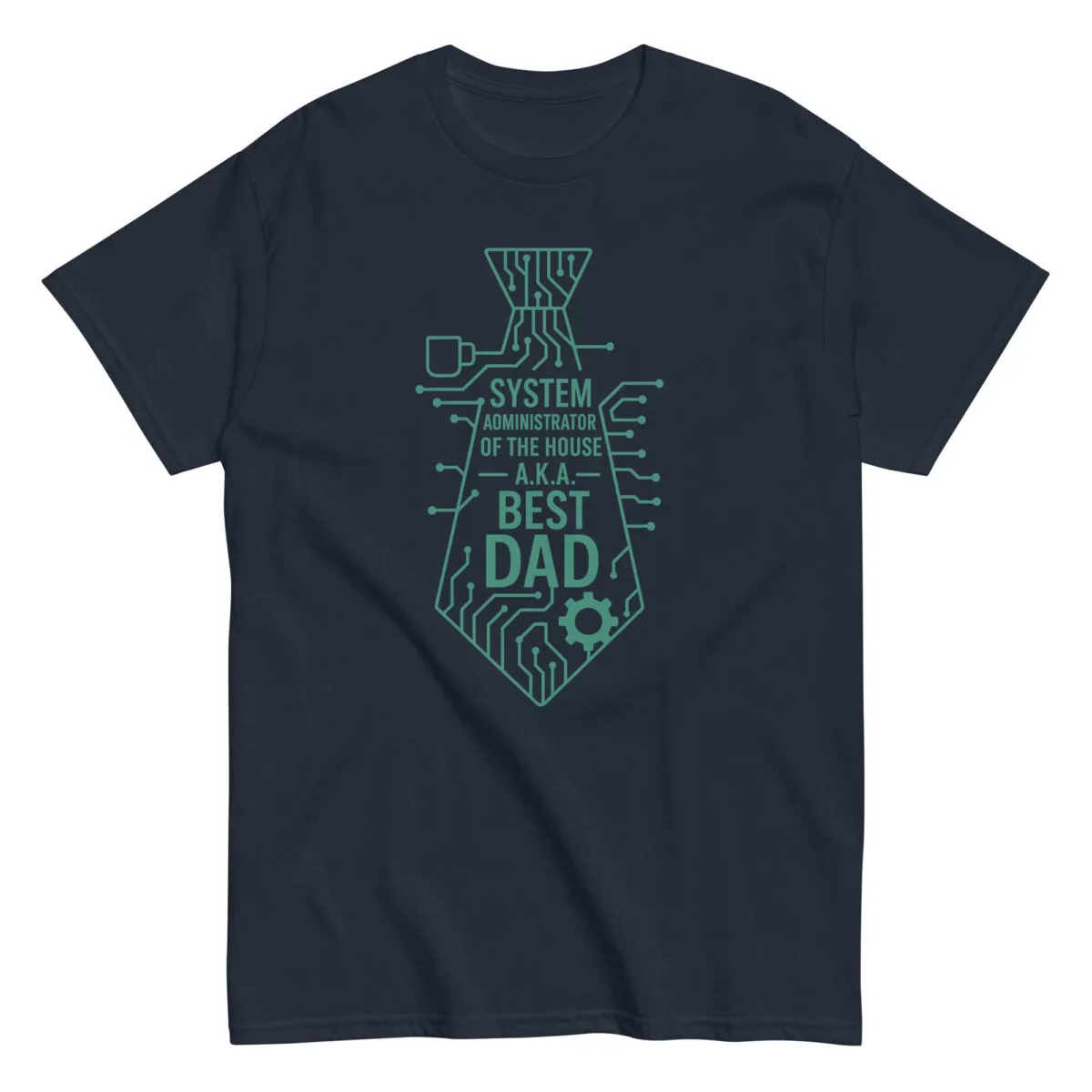 Best Dad circuit board tie T-shirt design.